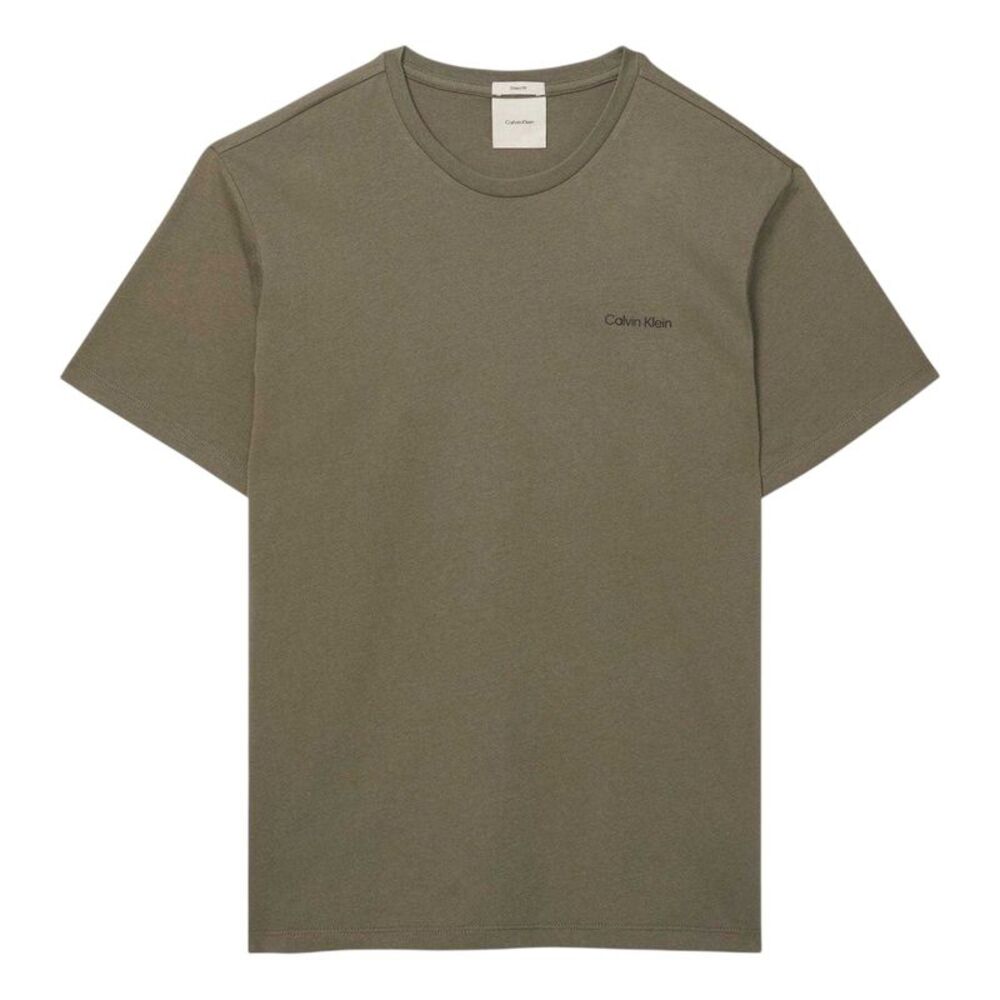 Calvin Klein Mens Small Logo T-Shirt / Dusty Olive